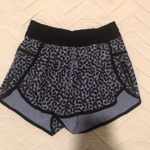 BLUE/BLACK LULULEMON SHORTS